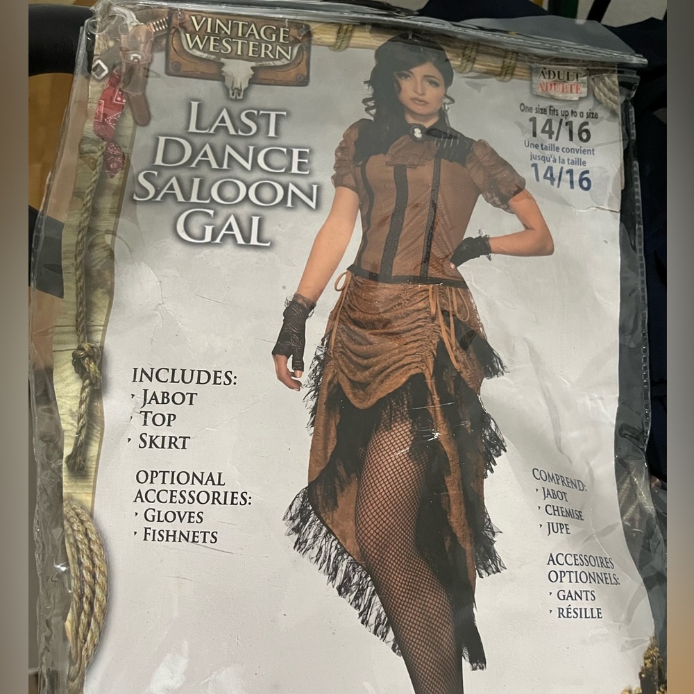 Halloween costume saloon gal